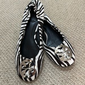 Tory Burch calf hair flats